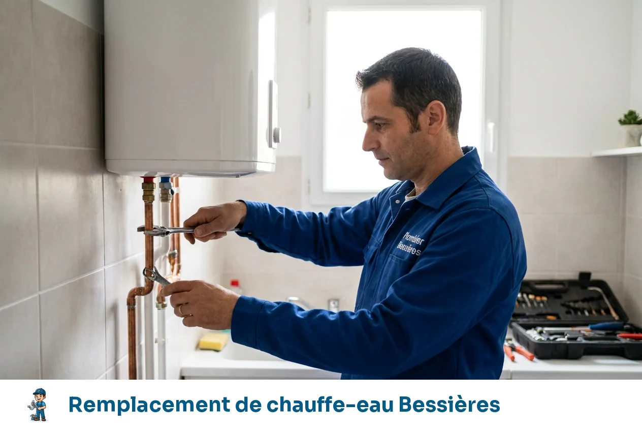 Remplacement de chauffe-eau à Bessières
