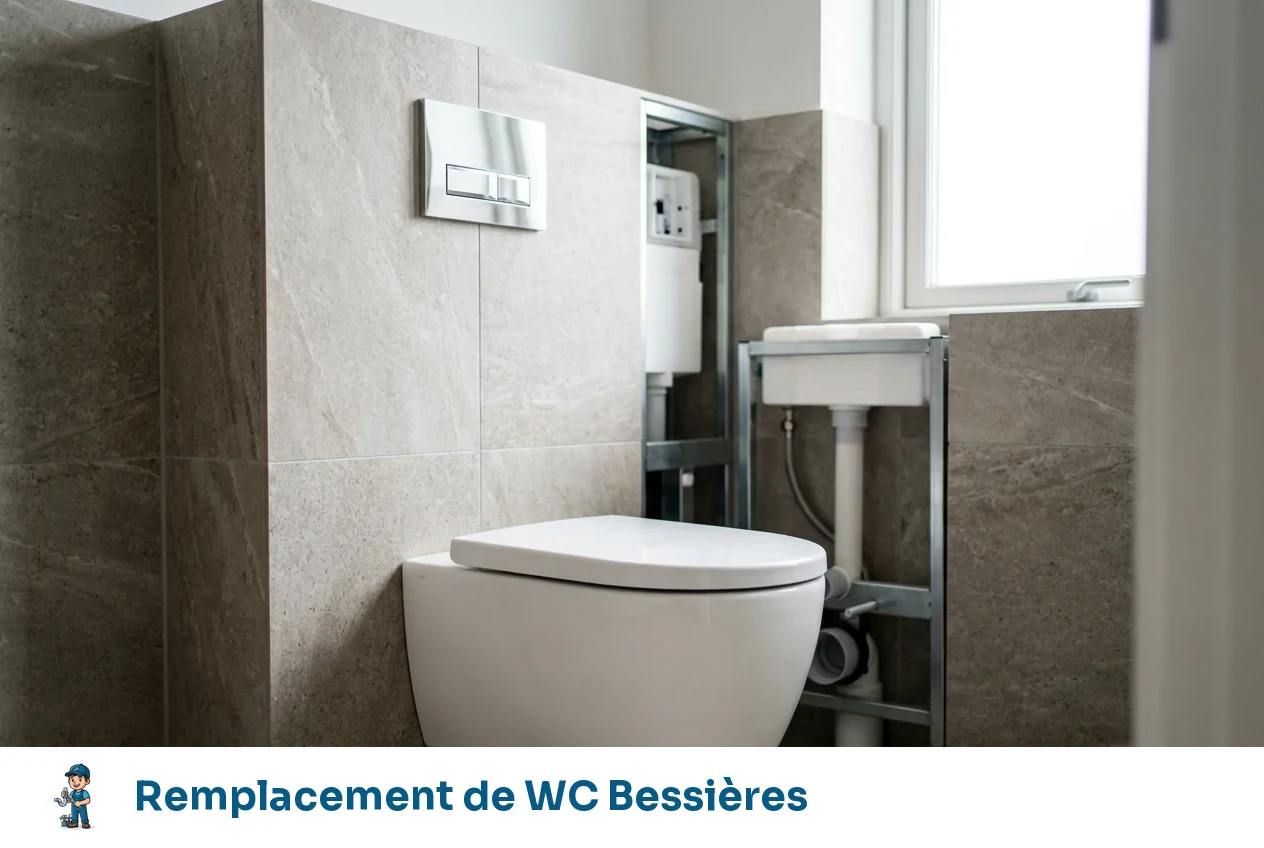 Remplacement de WC à Bessières