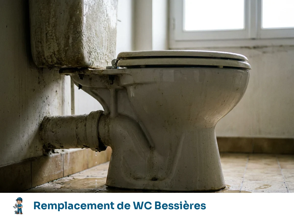 Remplacement de WC à Bessières