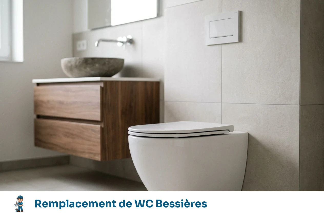 Remplacement de WC à Bessières