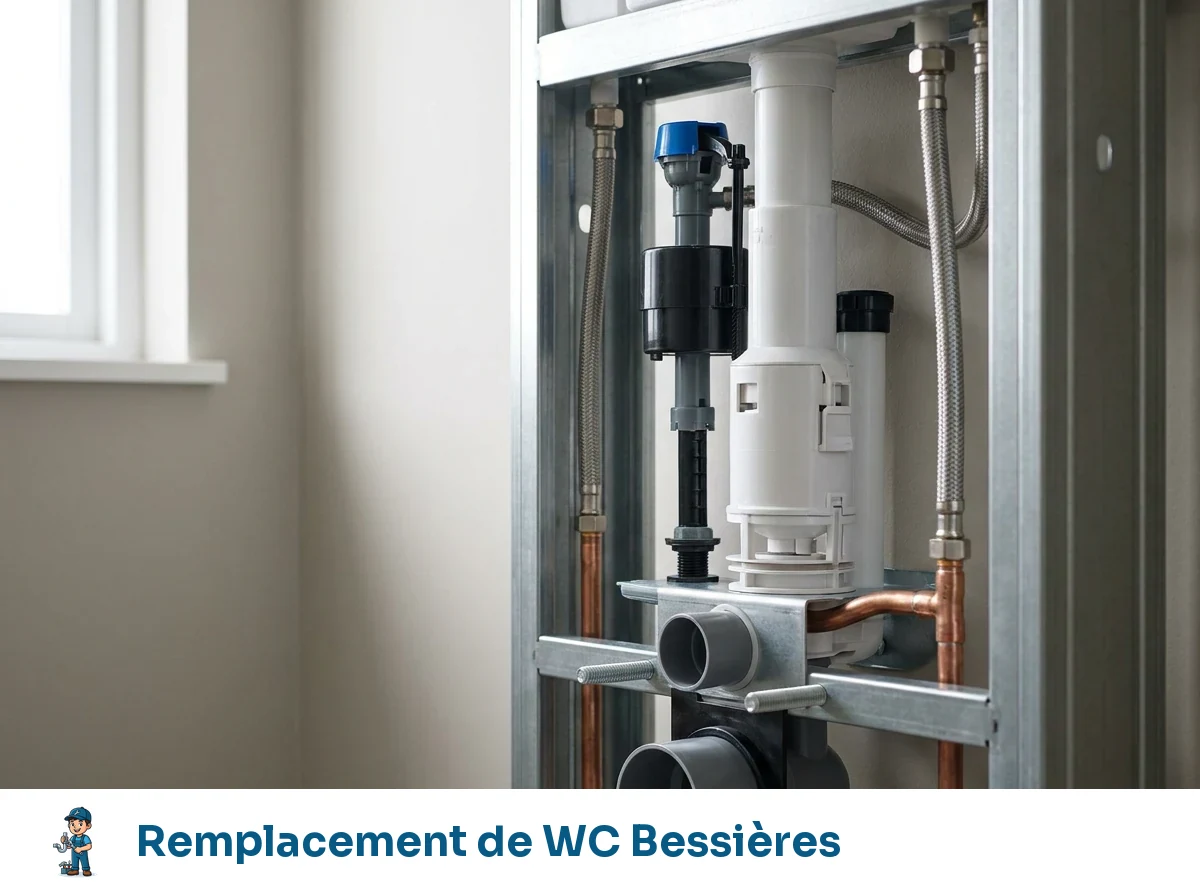 Remplacement de WC à Bessières